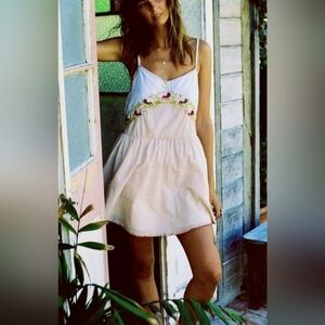 Chasing Unicorns Indian Summer Embroidered Mini Dress